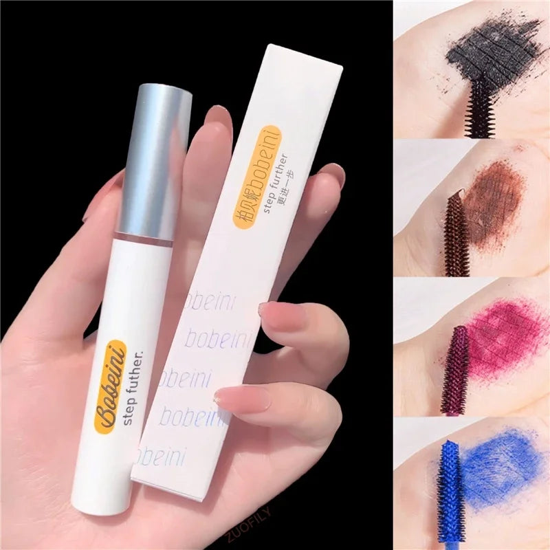 4 Colors Thick Mascara Curling Lengthening Eyelash Waterproof Long-lasting No Smudge Berry Brown Fast Dry Mascara Eyes Makeup HIP