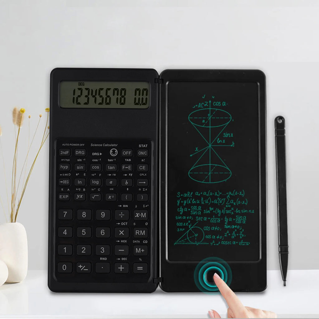 6.5" Folding Calculator & LCD Writing Tablet with Stylus Calculator Writing Tablet HIP