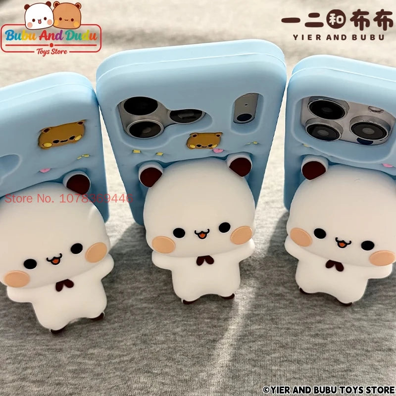 Bubu & Dudu 3D Panda Cartoon Silicone iPhone Case Cartoon Phone Case HIP