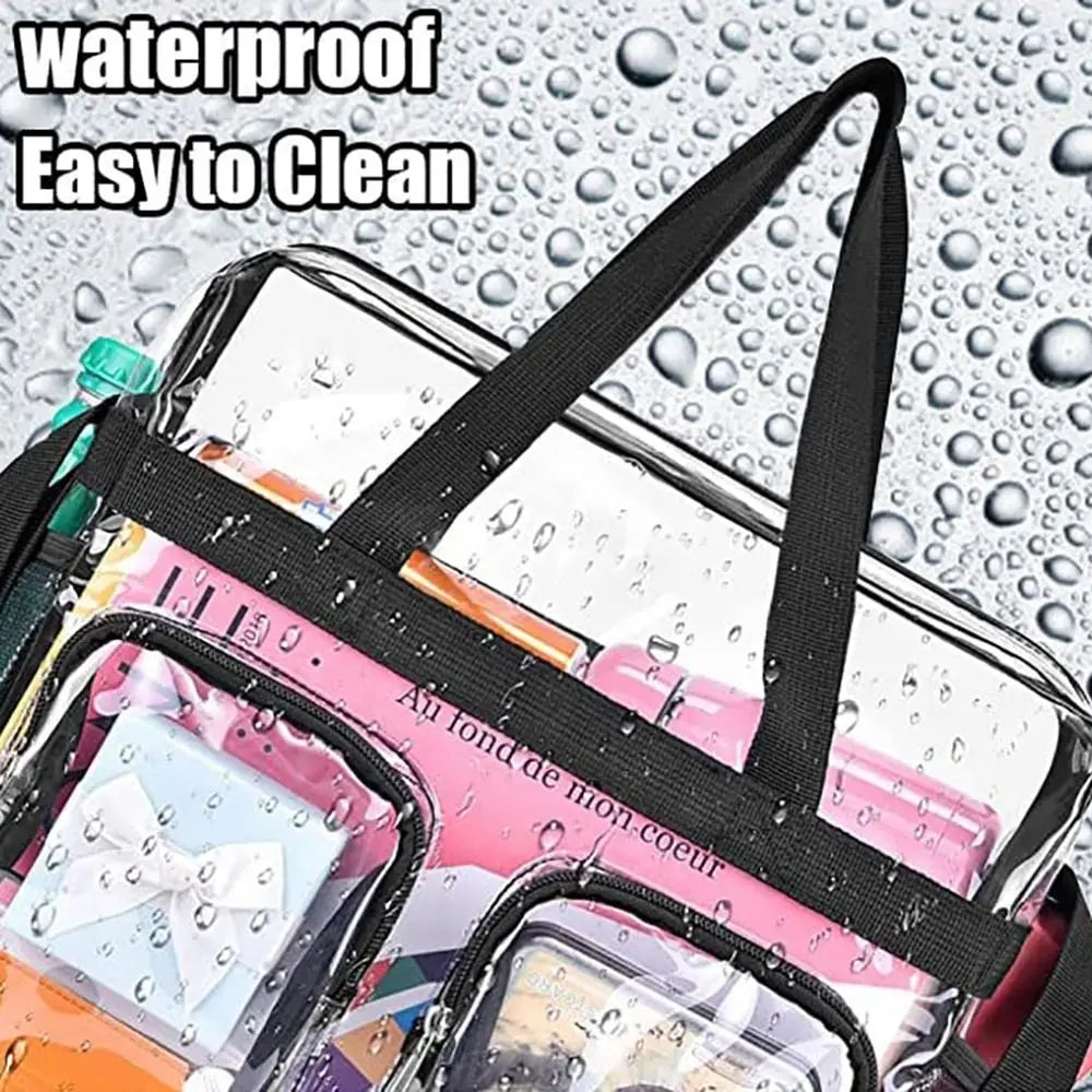Stadium Approved Clear Backpack – Large Transparent PVC Bag Clear Backpack HIP