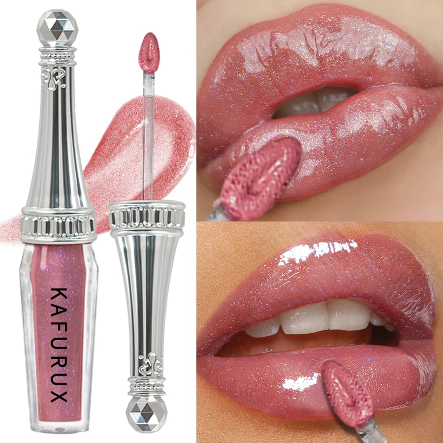 6 Colors Glitter Liquid Lipsticks Shimmer Shiny Lipgloss Pearlescent Lip Tint Mositurizing Long Lasting Lip Glaze Makeup For Wom HIP