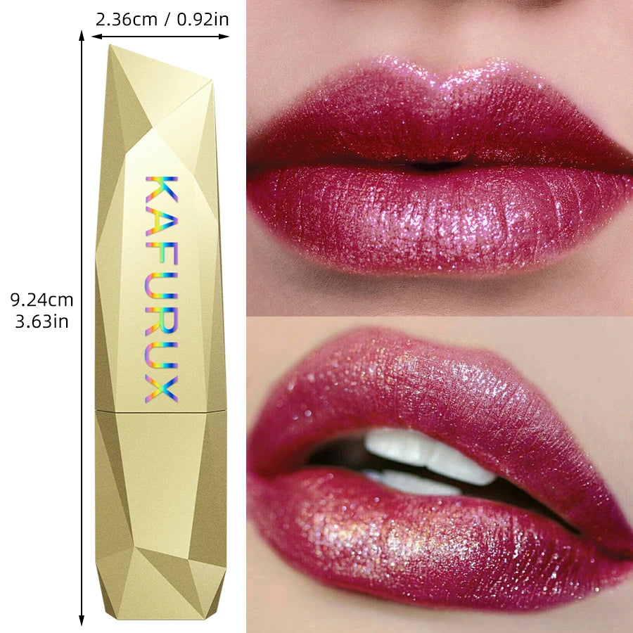 1PC Diamond Shimmer Diamond Shimmer Glitter Lipstick Long Lasting Waterproof Lip Oil for Women Girls Lips Tint Makeup Cosmetics HIP 109