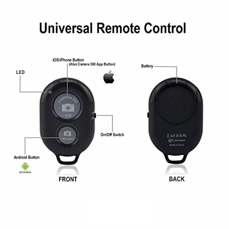 Bluetooth Wireless Remote Shutter & Selfie Stick Controller Bluetooth Camera Remote HIP