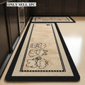 PVC Leather Kitchen Rug – Waterproof & Non-Slip Floor Mat Kitchen Floor Mat HIP GU6084-P 1pc(50x80cm 50x120cm