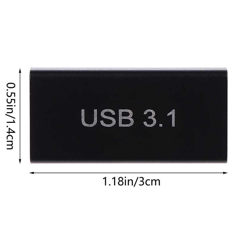 USB-C Female to Female Coupler Adapter – 10Gbps Speed USB-C Coupler Adapter HIP OneSize
