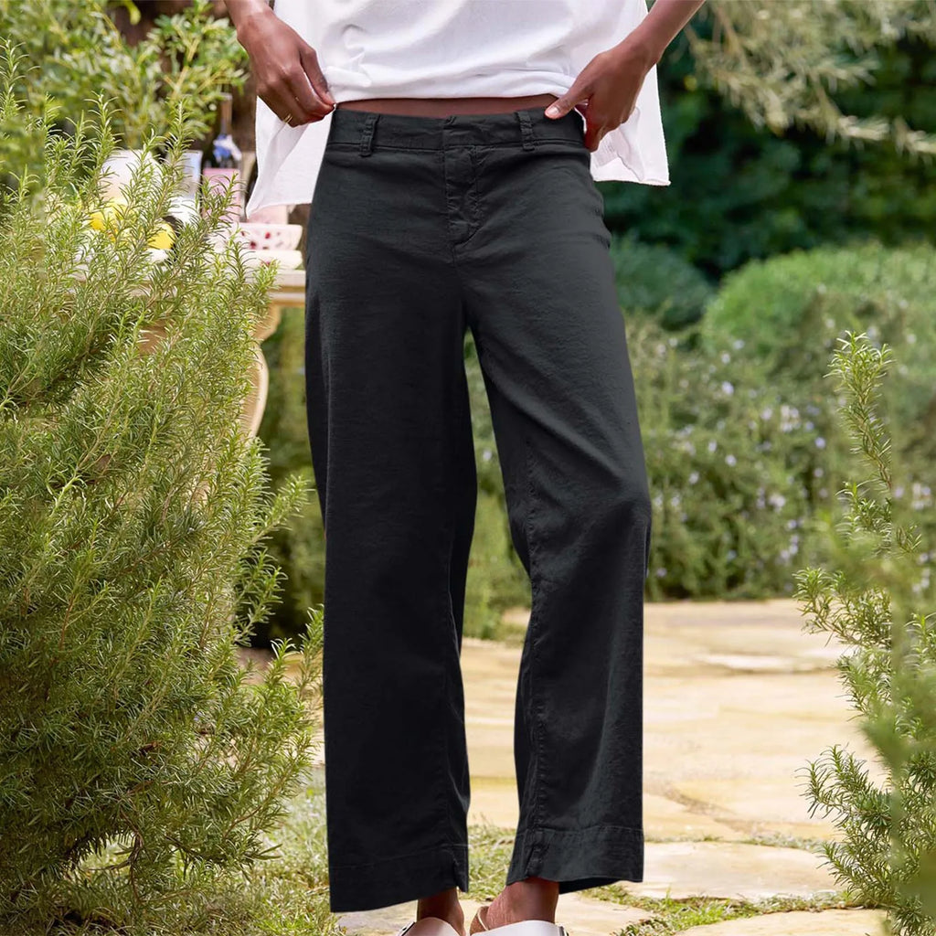 Women's Wide Leg Work Pants – High Waist Business Casual Wide Leg Trousers HIP