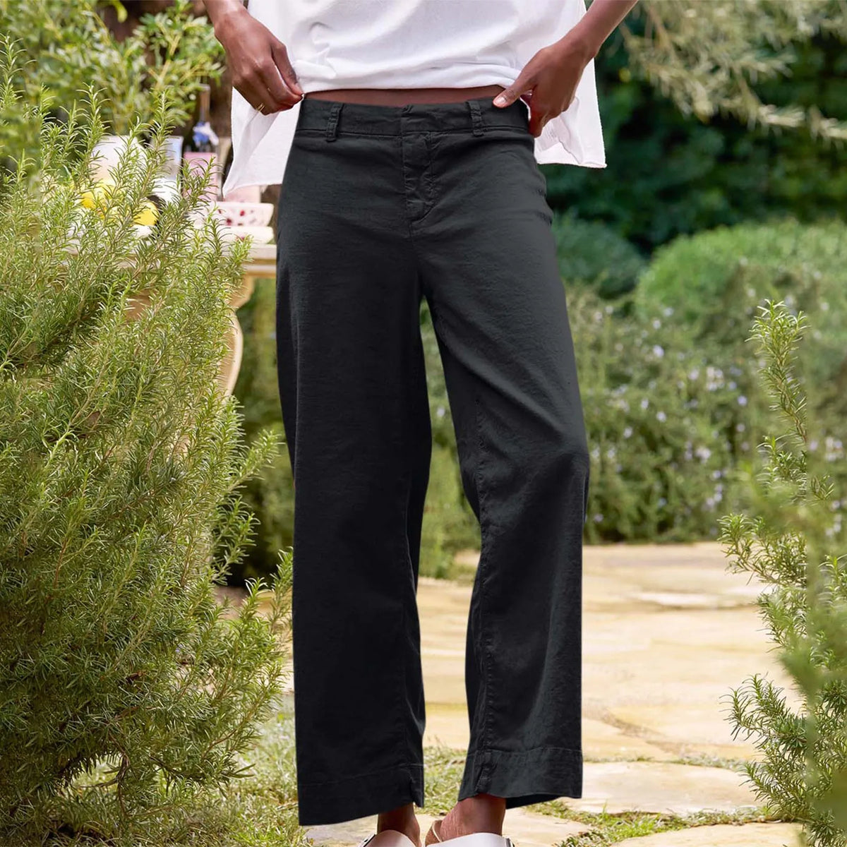 Women's Wide Leg Work Pants – High Waist Business Casual Wide Leg Trousers HIP