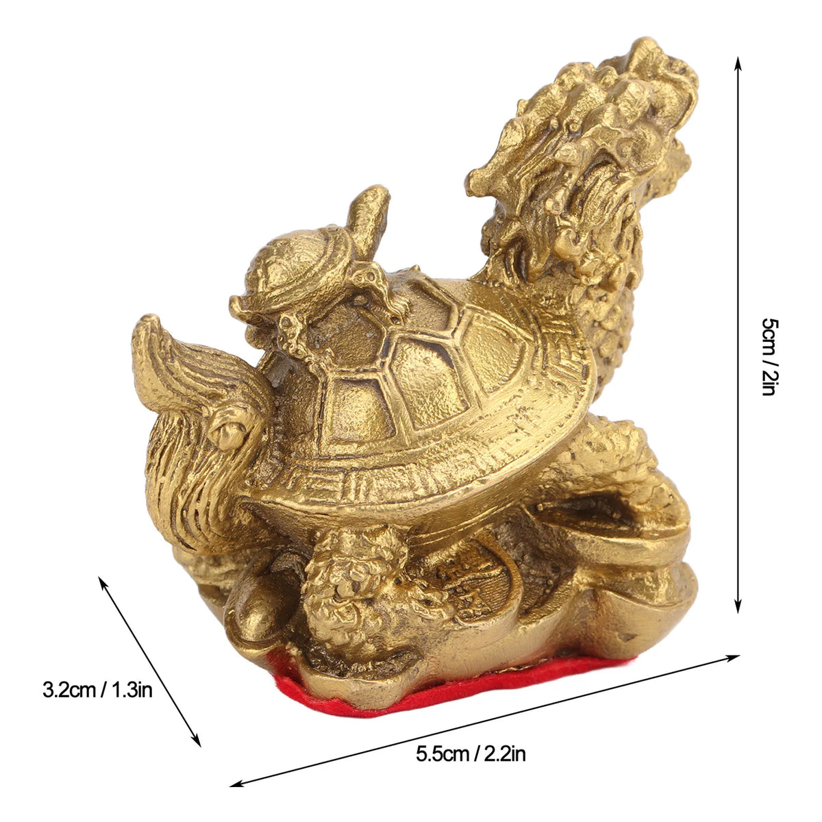 Feng Shui Decoration Dragon Tortoise Feng Shui Copper Casting Craft Decoration Home Decoration Feng Shui Gifts Feng Shui Turtle HIP