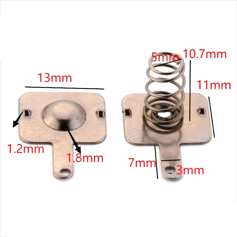 20-Pack 18650 Battery Spring Contact Sheets – DIY Terminals Battery Contact Springs HIP onesize
