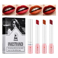 4 Pcs Cigarette Lipstick Set Matte Lip Gloss Long Lasting Waterproof Nude Lip Tint Lip Stick Tube Cosmetics Christmas Gift HIP 4 colors