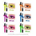 Color Mascara Thick Curl Waterproof Natural Eyelash Long Lasting Blue White Green Pink Luminousk Eye Makeup Korean Cosmetics HIP 6 colors