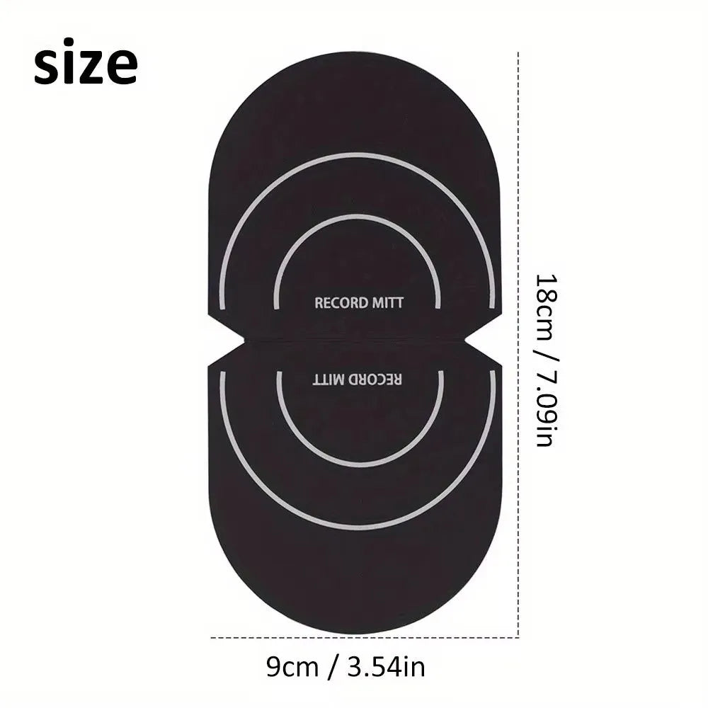 Anti-Static Vinyl Record Cleaning Mitt – Microfiber Handler Record Cleaning Mitt HIP
