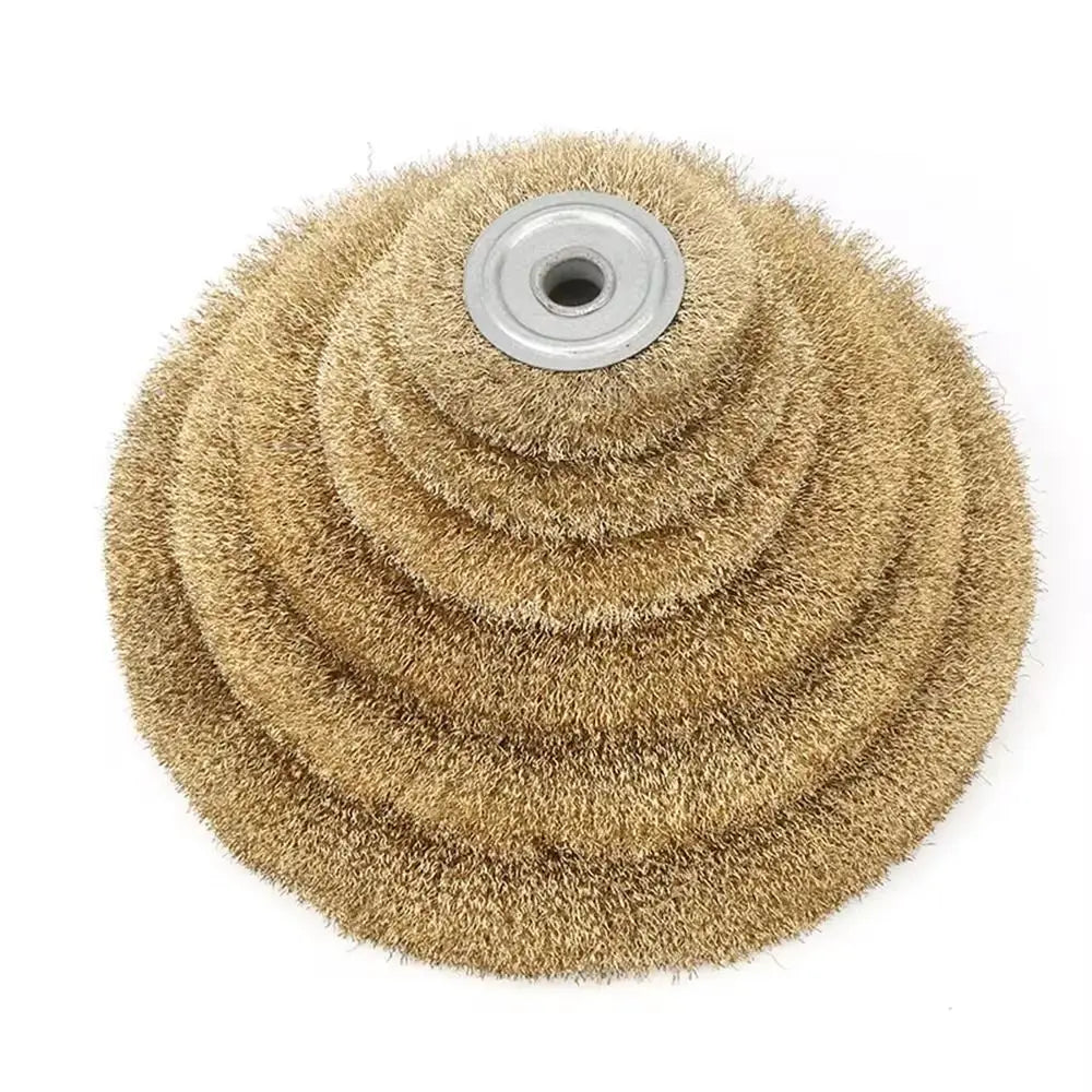 Pure Brass Flat Wire Wheel 100/125/150mm – Grinder Brush Wire Wheel Brush HIP