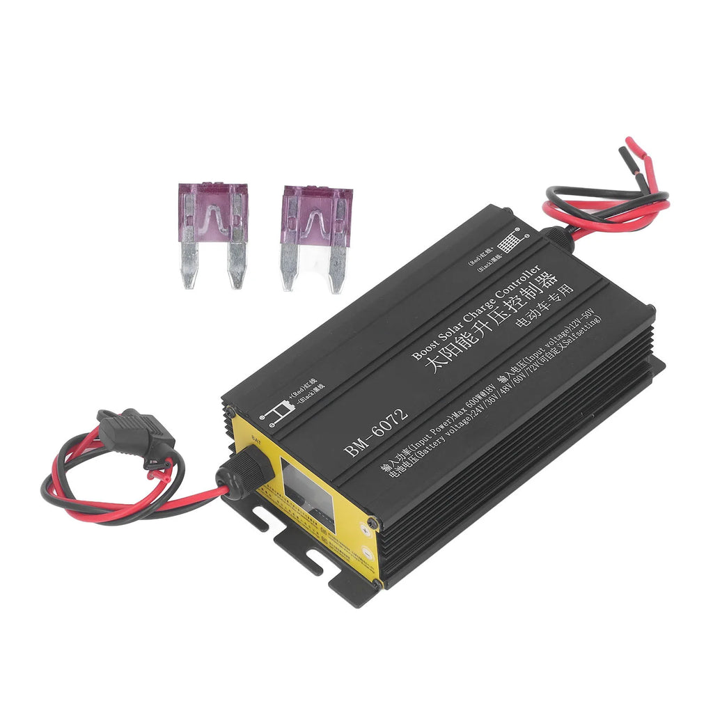 600W MPPT Boost Solar Charge Controller 12‑50V Input LCD Display Step Up Solar Charging Controller 24V 36V 48V 60V 72V HIP