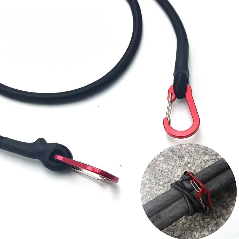 Heavy Duty Bungee Cord with Aluminum Alloy Carabiner Hooks Bungee Cord Strap HIP