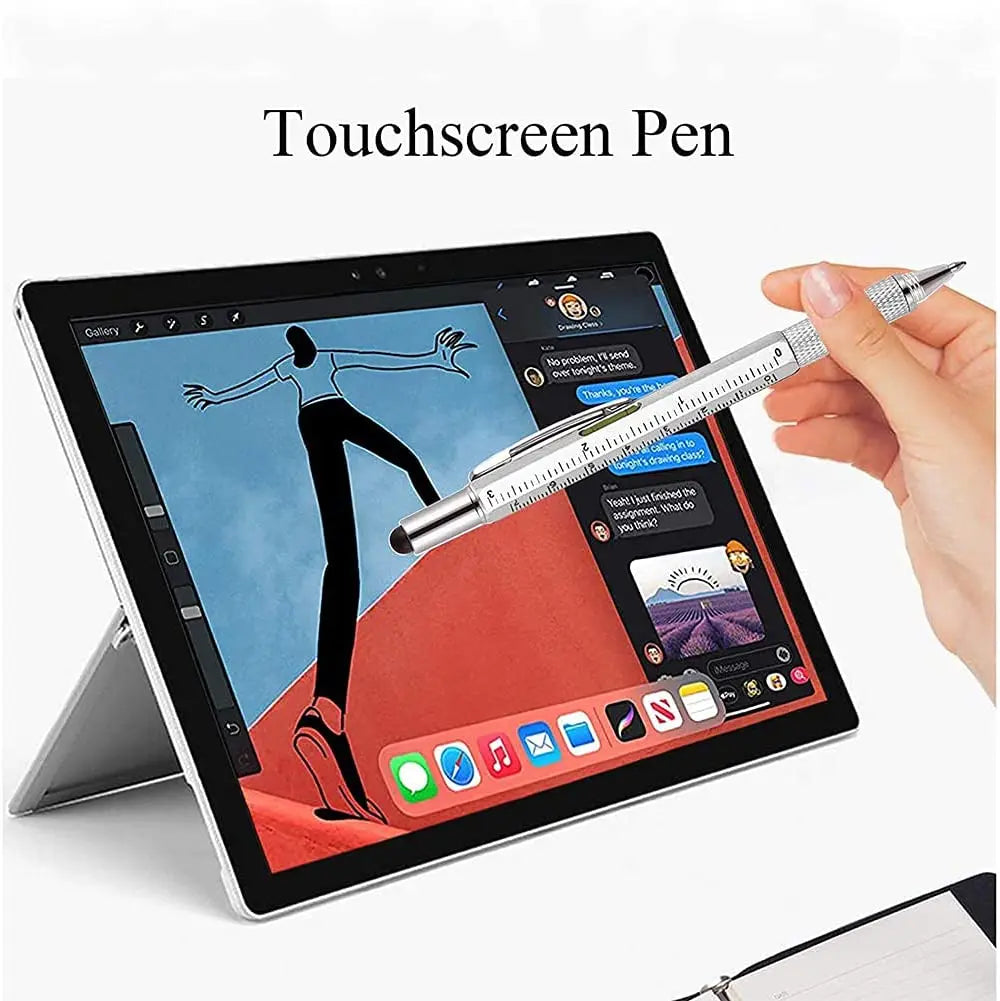 7-in-1 Stylus Pen with Screwdriver, Ruler & Level Gauge Multifunctional Stylus Pen HIP