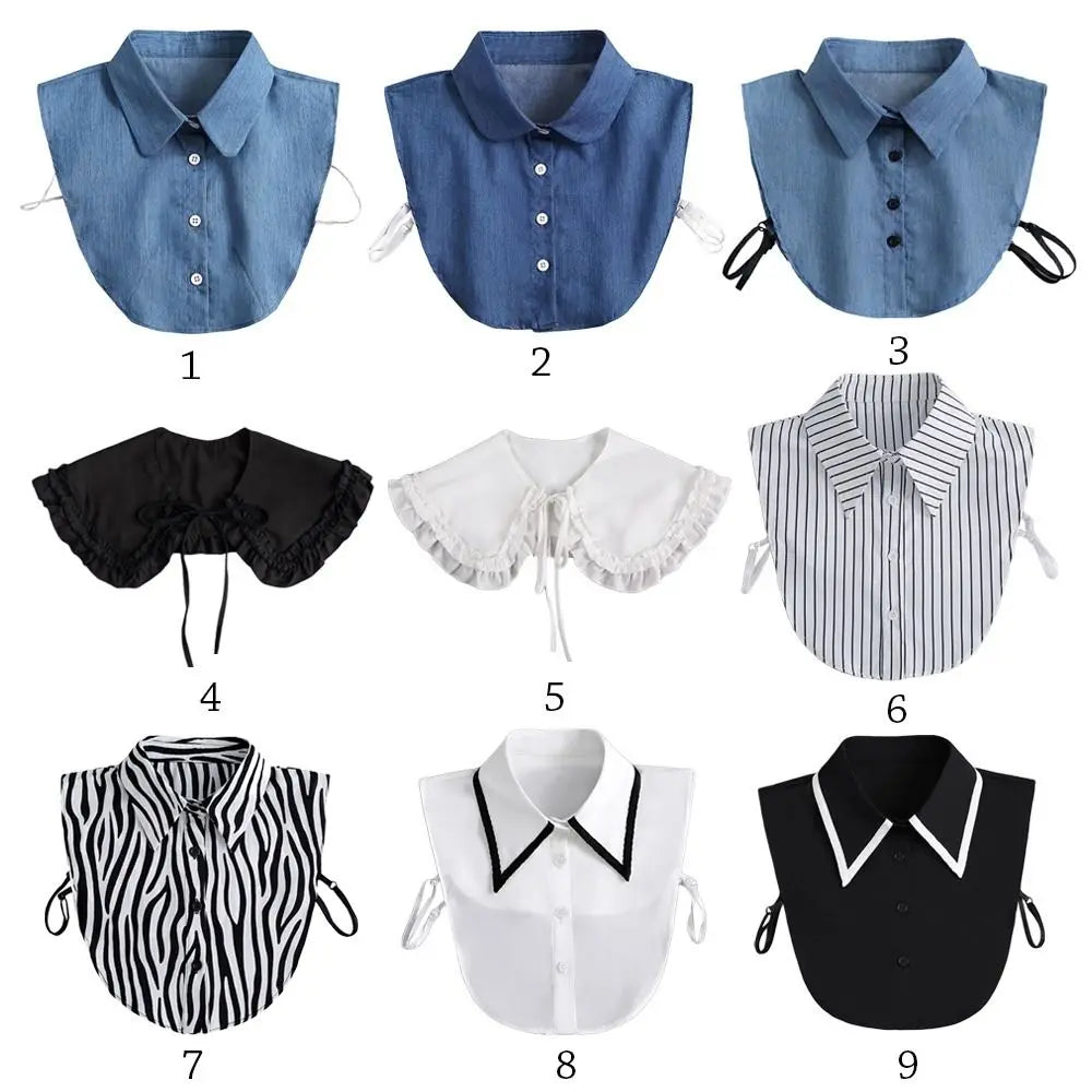 Detachable Fake Collar for Women – Vintage Lapel Neckwear Detachable Collar HIP