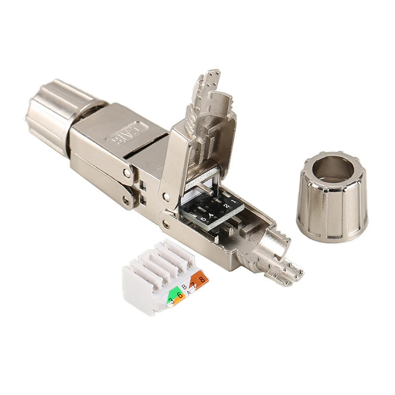 CAT6A CAT7 RJ45 Network Cable Extender Adapter – Shielded Network Cable Adapter HIP