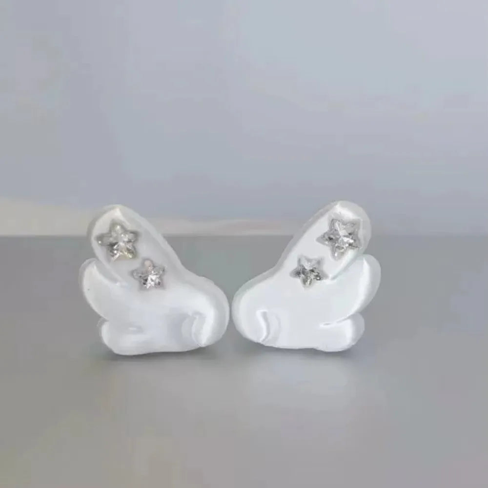 Angel Wing 3D Earphone Decoration – Y2K Star Gem Clip-On Earphone Decoration HIP