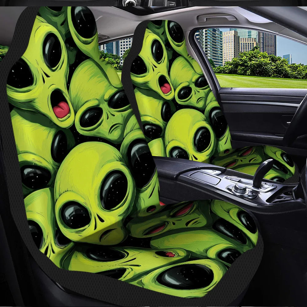 2-Pack Halloween Alien Car Seat Covers – Universal Fit Car Seat Covers HIP