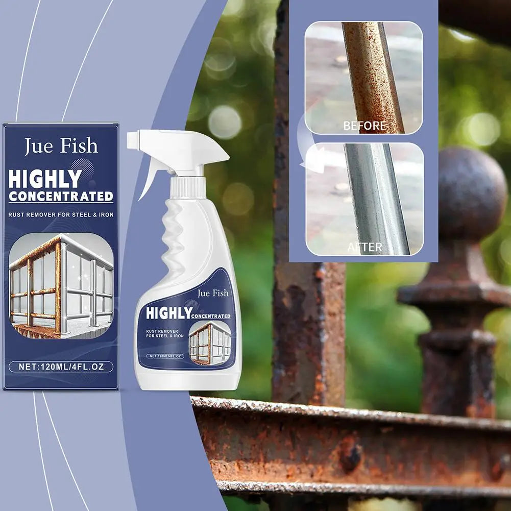 Powerful Metal Rust Remover Spray For Steel And Iron Restoration 120ml Anti Rust Lubricant Multipurpose Metal Cleaning Agent HIP