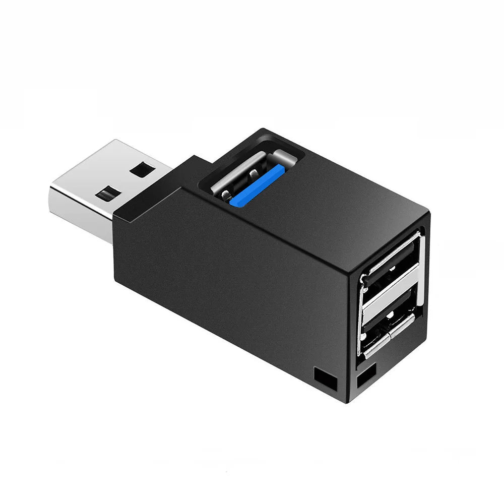 OULLX USB 3.0 Hub – 3-Port Mini Splitter for PC & Laptop USB Hub Adapter HIP