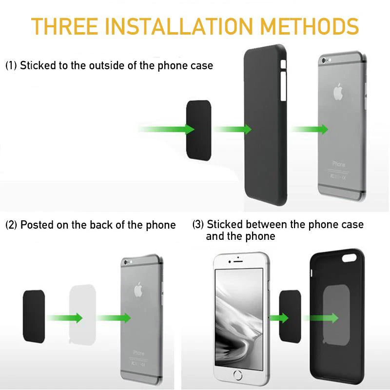 Magnetic Metal Plate for Car Phone Mount | SEamopar 1–5 Pcs Car Phone Mount Plate HIP