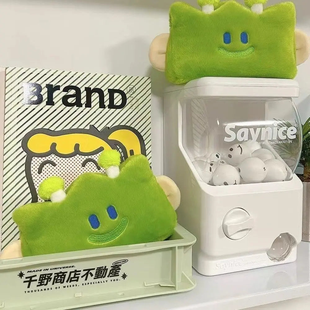 Cute Grass Shape Plush Pencil Case – Large Capacity Bag Plush Pencil Case HIP