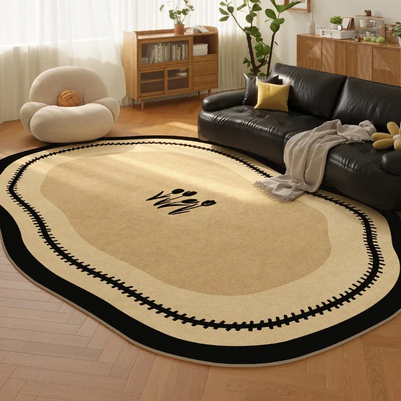 Retro Geometric Loop-Pile Rug – Stain & Wear Resistant Area Rug HIP
