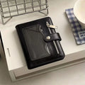 M5 PU Leather 5-Ring Binder Notebook with Photo Window Binder Notebook HIP Black Shell