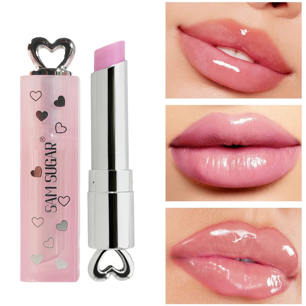 SAM SUGAR Color Changing Jelly Lip Balm – Moisturizing Tint Color Changing Lip Balm HIP