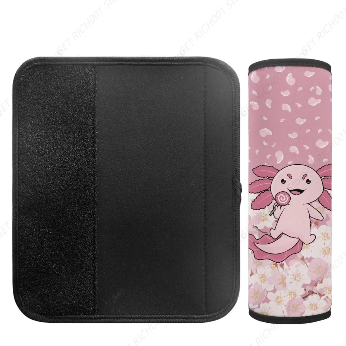 Axolotl Flowers Baby Car Seat Belt Shoulder Pads – 2 Pack Car Seat Strap Covers HIP