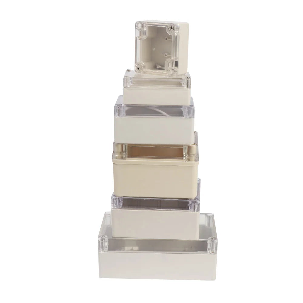 IP65 Waterproof ABS Junction Box – Transparent Cover Outdoor Waterproof Enclosure Box HIP