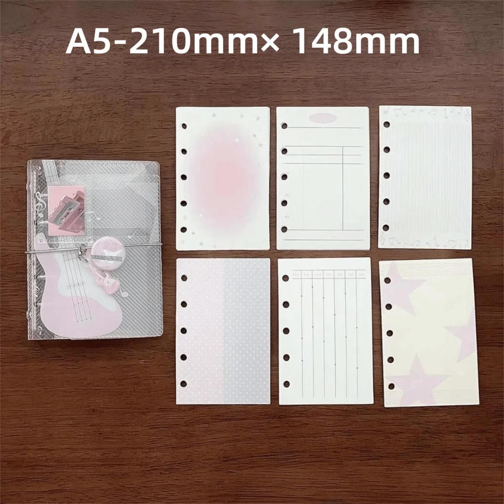 Music Theme M5 Binder Refill Pages – Transparent Card Organizer Binder Refill Pages HIP