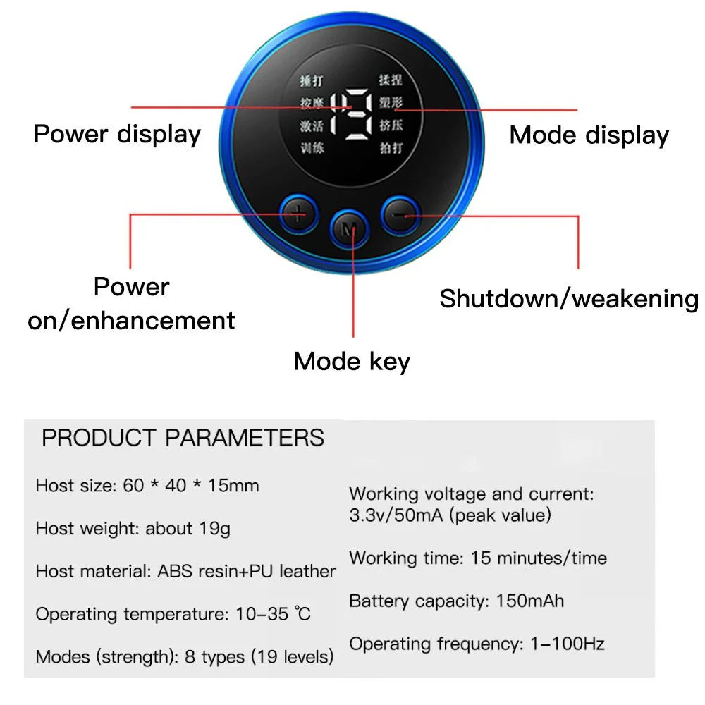 EMS Muscle Stimulator Hip & Abs Trainer – USB Rechargeable EMS Muscle Stimulator HIP