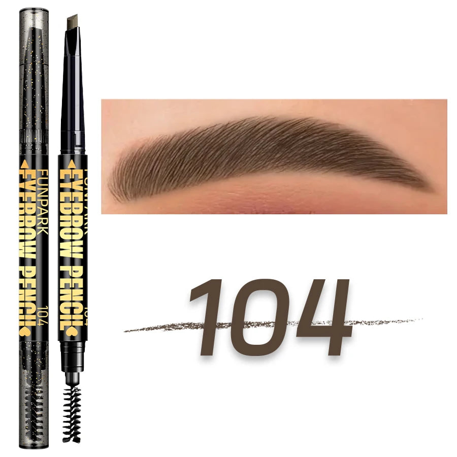 FUNPARK Double-Head Waterproof Eyebrow Pencil – 5 Shades Eyebrow Pencil HIP 104