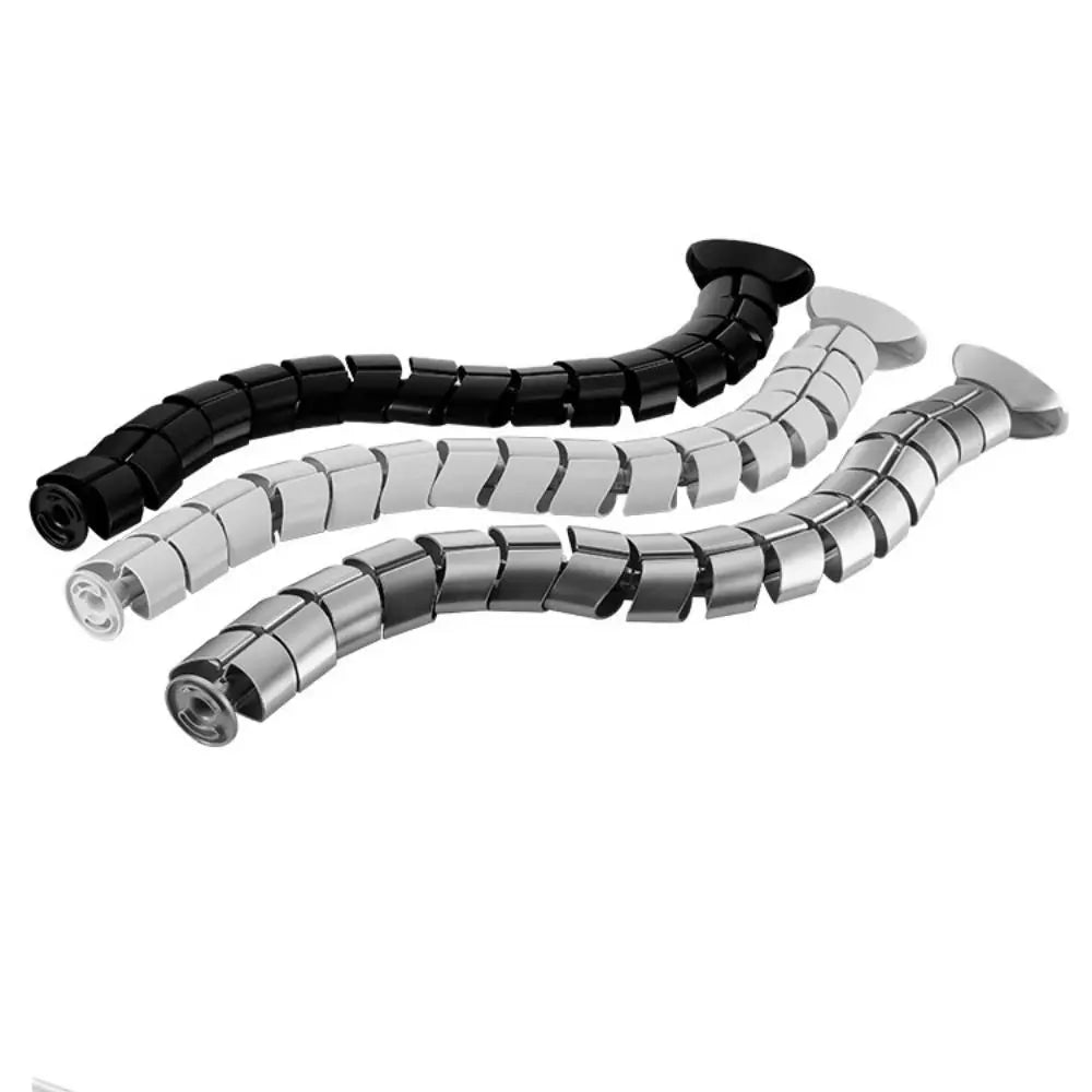 Wire Spine Cable Sleeve – Clamp-On Vertebrae Snake Design Cable Management Sleeve HIP