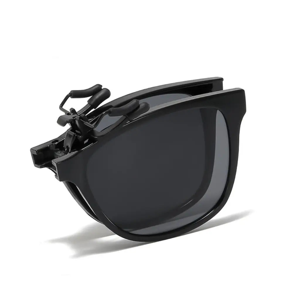 Vintage Square Clip-On Sunglasses – Foldable Blue Light Blocking Clip-On Sunglasses HIP