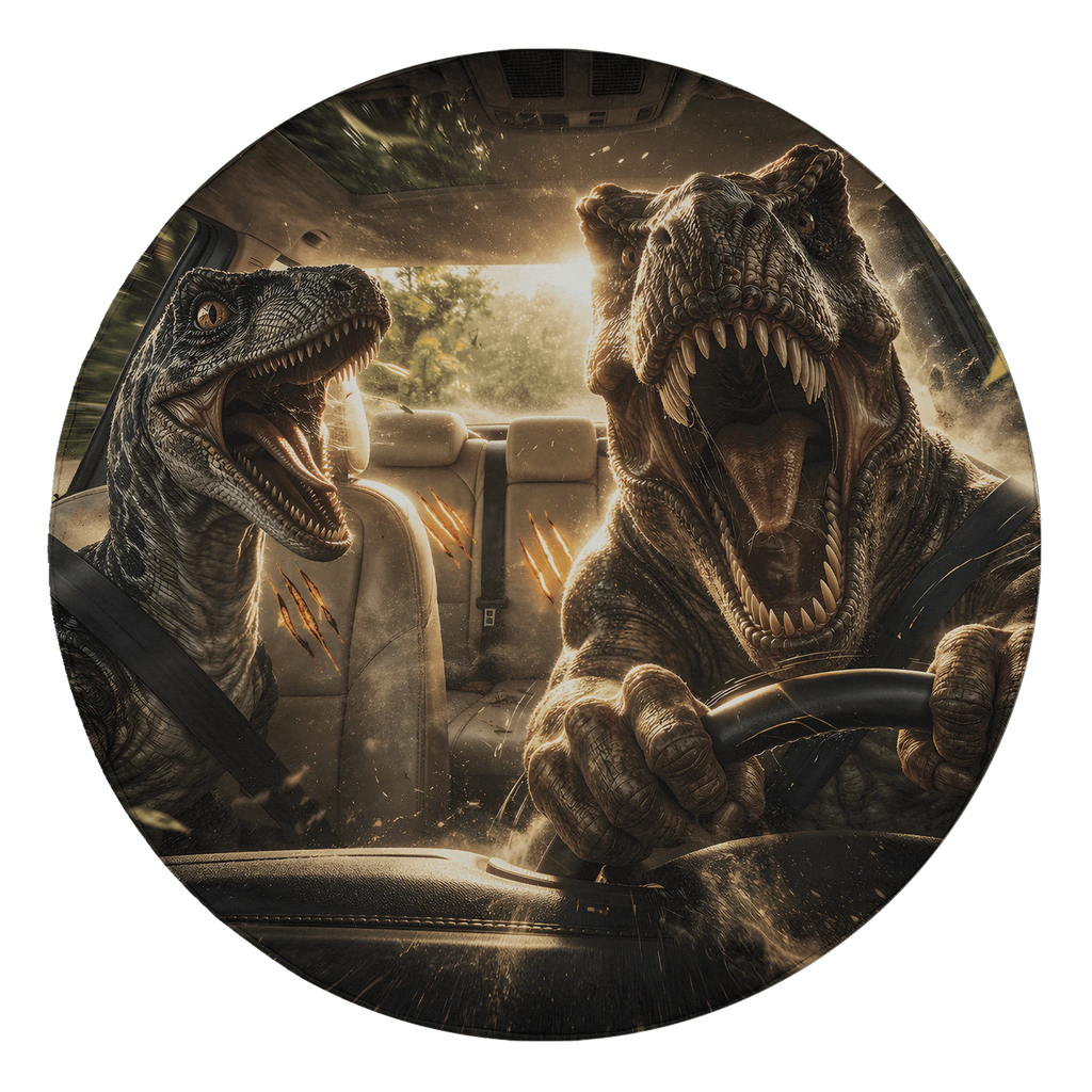 T-Rex Dinosaur Spare Tire Cover – UV Waterproof Blue 15 in Spare Tire Cover HIP Blue 16in
