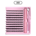 3D 190 Pcs DIY Cluster Lashes Kit – Bond, Seal & Curler DIY Lash Extension Kit HIP Eyelash Set
