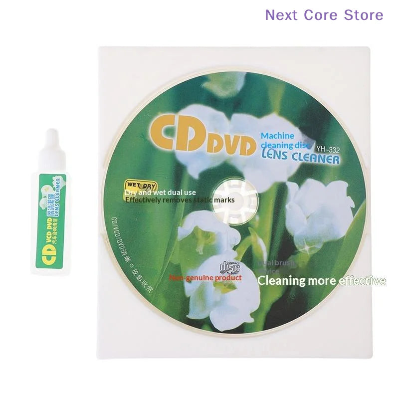 Wet & Dry CD DVD VCD Player Lens Cleaner Disc Kit Lens Cleaner Kit HIP