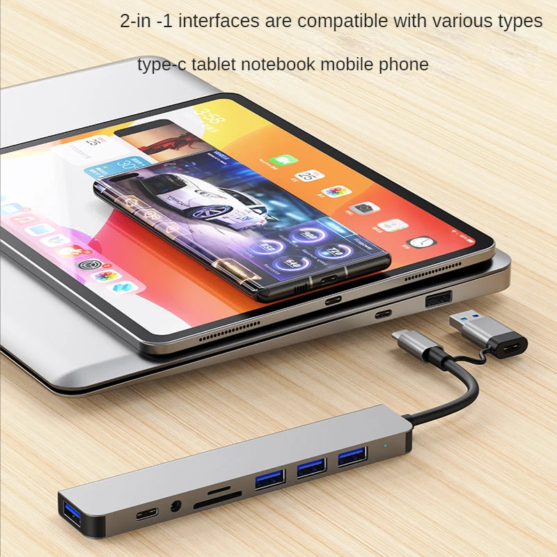 USB-C Multiport Hub Docking Station – SD, Audio & USB 3.0 USB-C Docking Hub HIP
