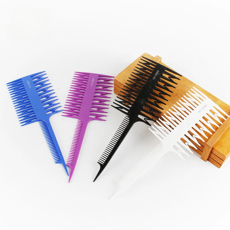 Professional Hair Comb Hair Dyeing Highlight Hair Brush Fish Wide Tooth Zone Comb Barber Hairdressing Comb Hair Styling Tool HIP