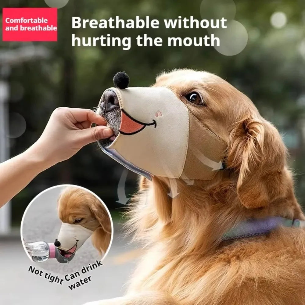 Soft Adjustable Breathable Dog Muzzle – Anti-Bite & Bark Dog Muzzle HIP