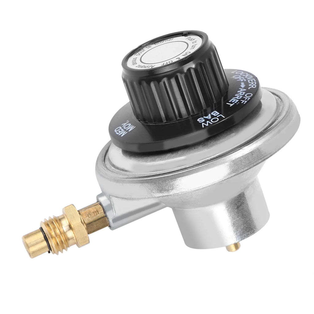 Grill Adjustable Regulator Zinc Alloy 1"‑20UNF Propane Gas Low Pressure Adjustable Regulator Control Valve BBQ Grill HIP