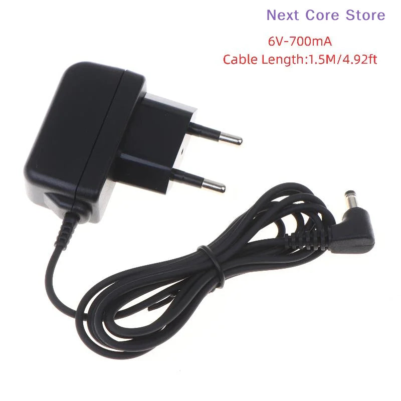 6V 1A DC Power Supply Adapter EU Plug – Monitor Replacement DC Power Adapter HIP