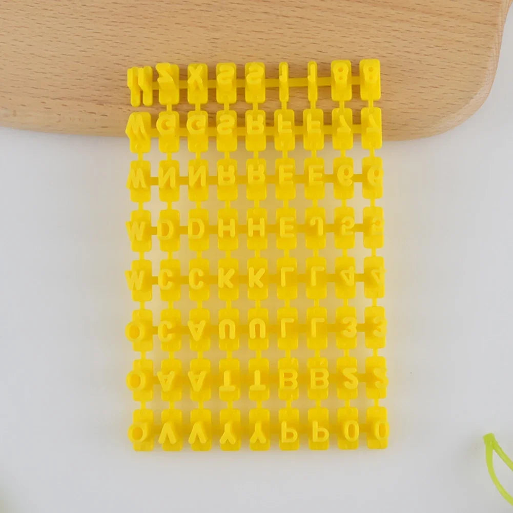 Number Alphabet Stamps DIY Press Print Name on Ceramic Pottery Soap Candle Cookie Stamps Tools Letter Clay Stamp Embosser Set HIP
