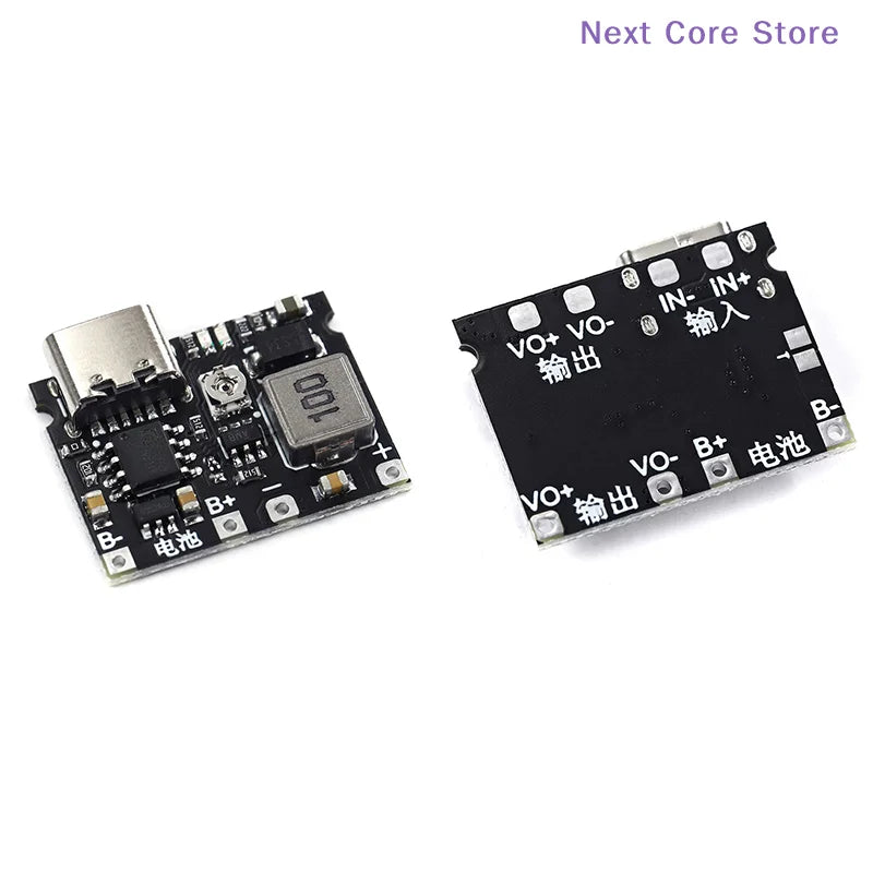 Type-C 18650 Li-ion Battery Charger Board DC Boost Module TP4056 Battery Charger Module HIP