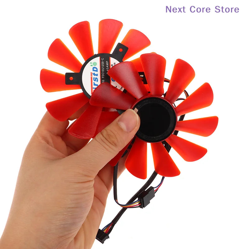 87mm RX 570 RX 580 Replacement GPU Cooling Fan Pair FDC10U12S9-C GPU Replacement Fan HIP