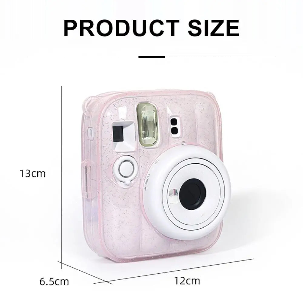 Glitter Instax Mini 13 Case 3-in-1 | Crystal Cover & Strap Camera Case HIP